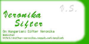 veronika sifter business card